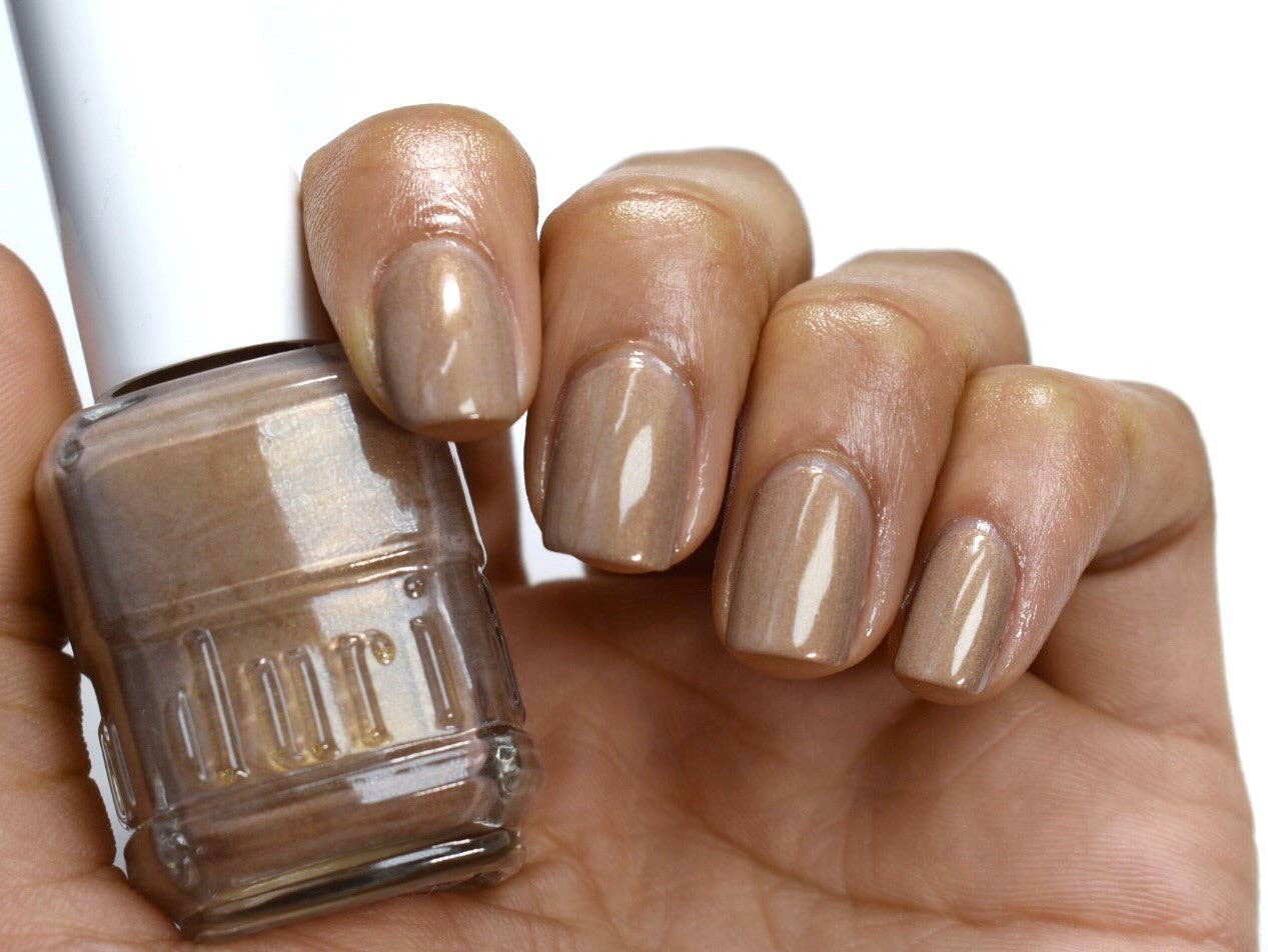 775 Vinyl Records, Light Brown, Gold Fleck, Nail Polish