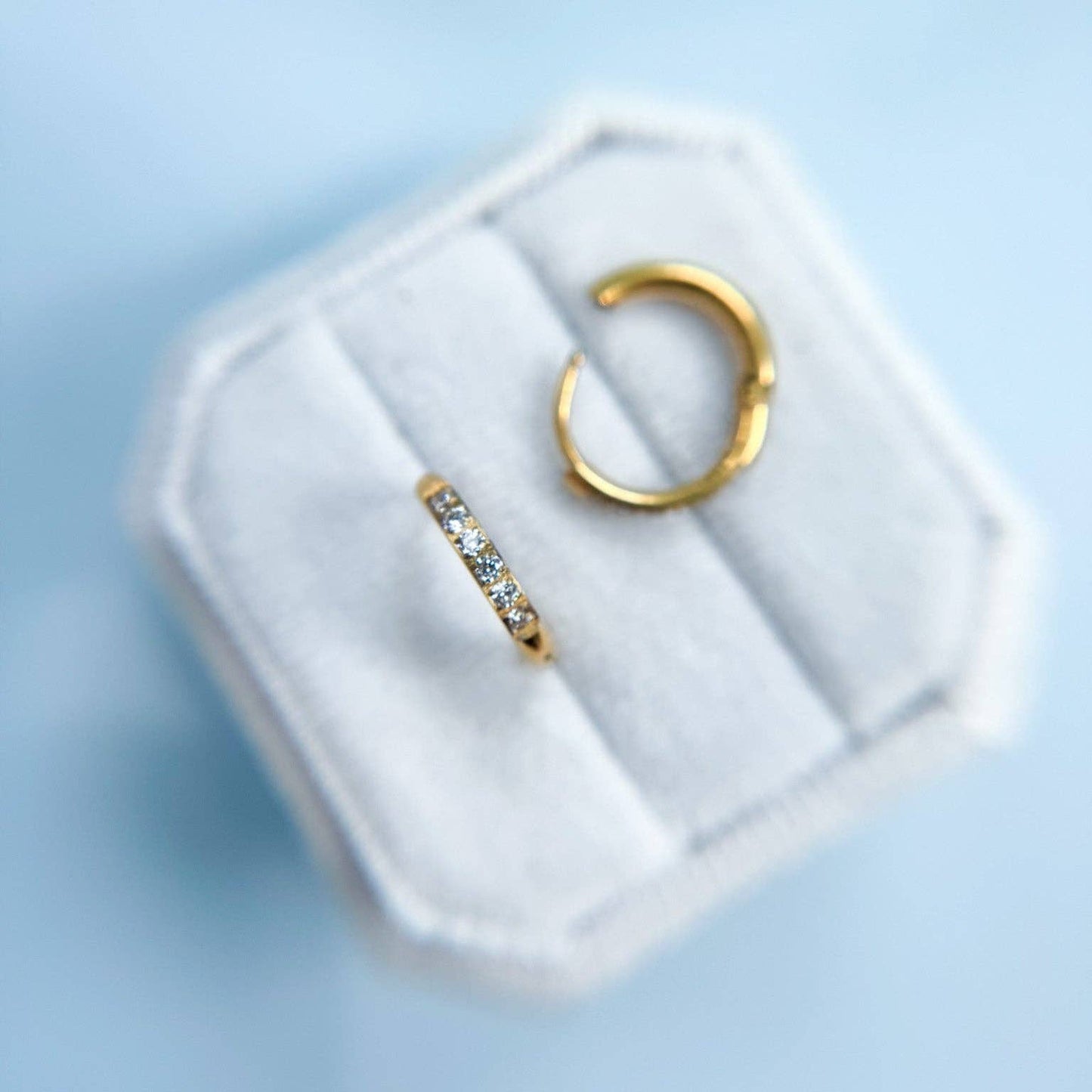 Huggie Hoops: Aqua