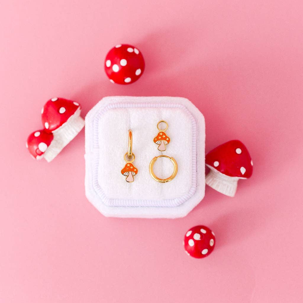 Mushroom Huggie Charms