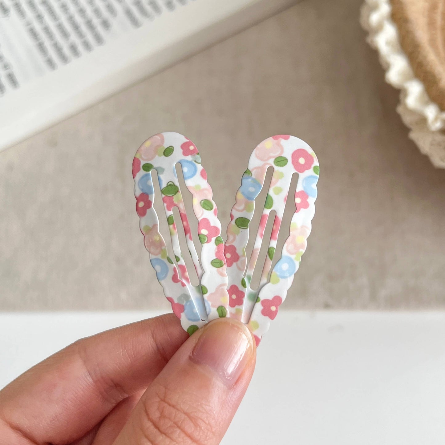 Kids Pastel Snap Hair Clips Set