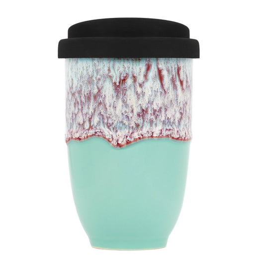 Nebula Ceramic Travel Mug – 12oz with Lid & Sleeve