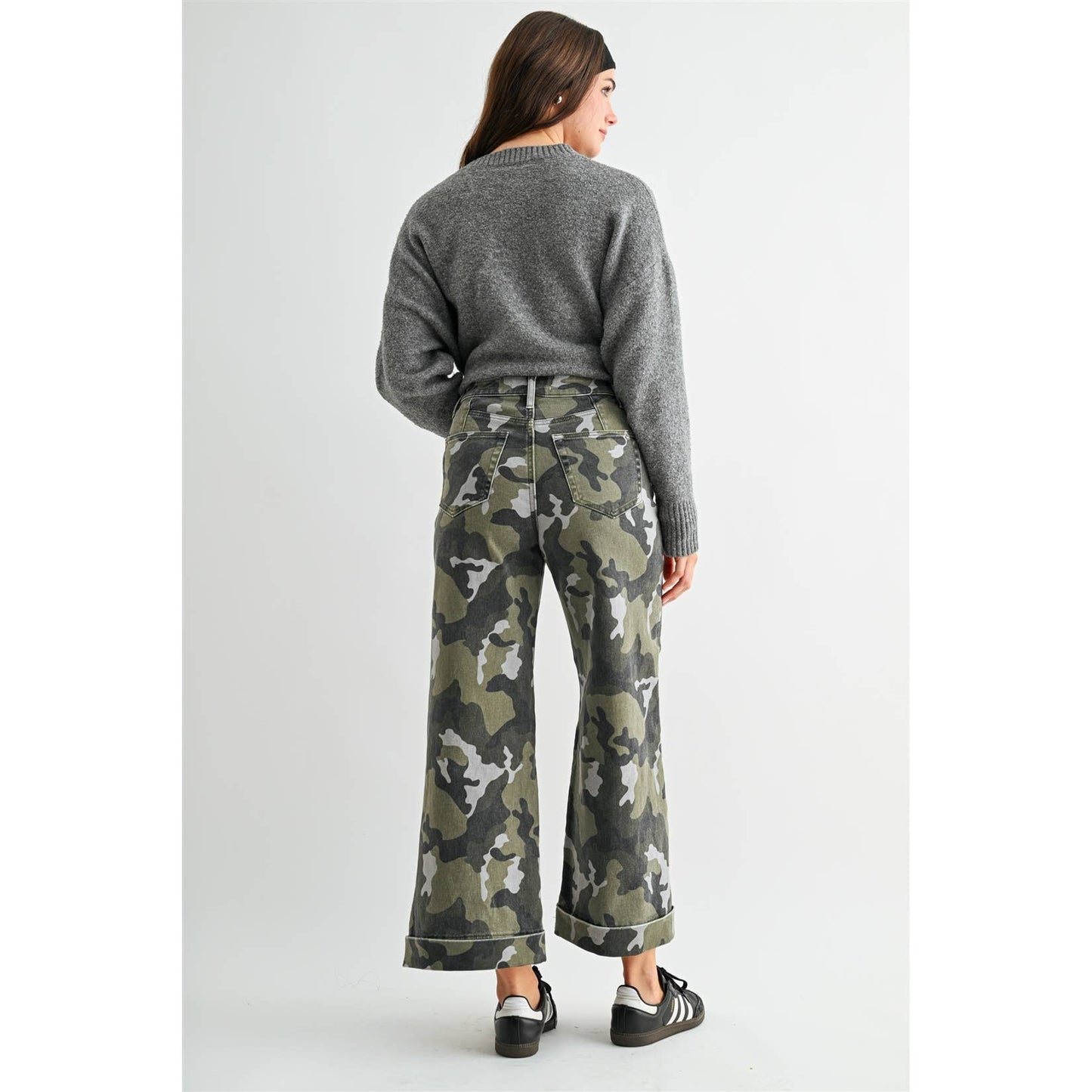 Urban Camo Wide Leg Jeans
