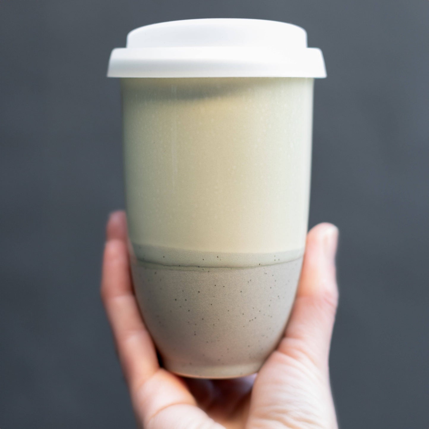 Mist Ceramic Mug – 12oz Reusable Travel Coffee Cup