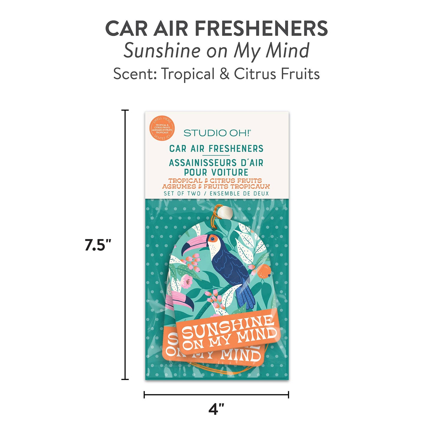 Sunshine on My Mind Car Air Freshener