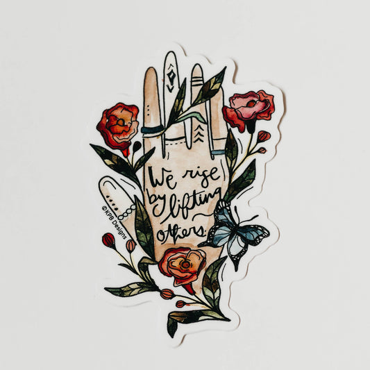 Lift Others Floral Vinyl Sticker