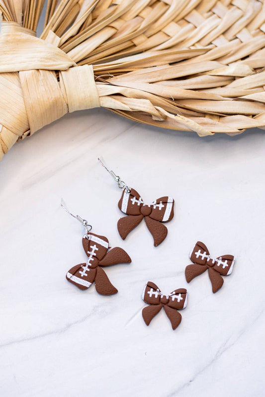Football Bow Studs