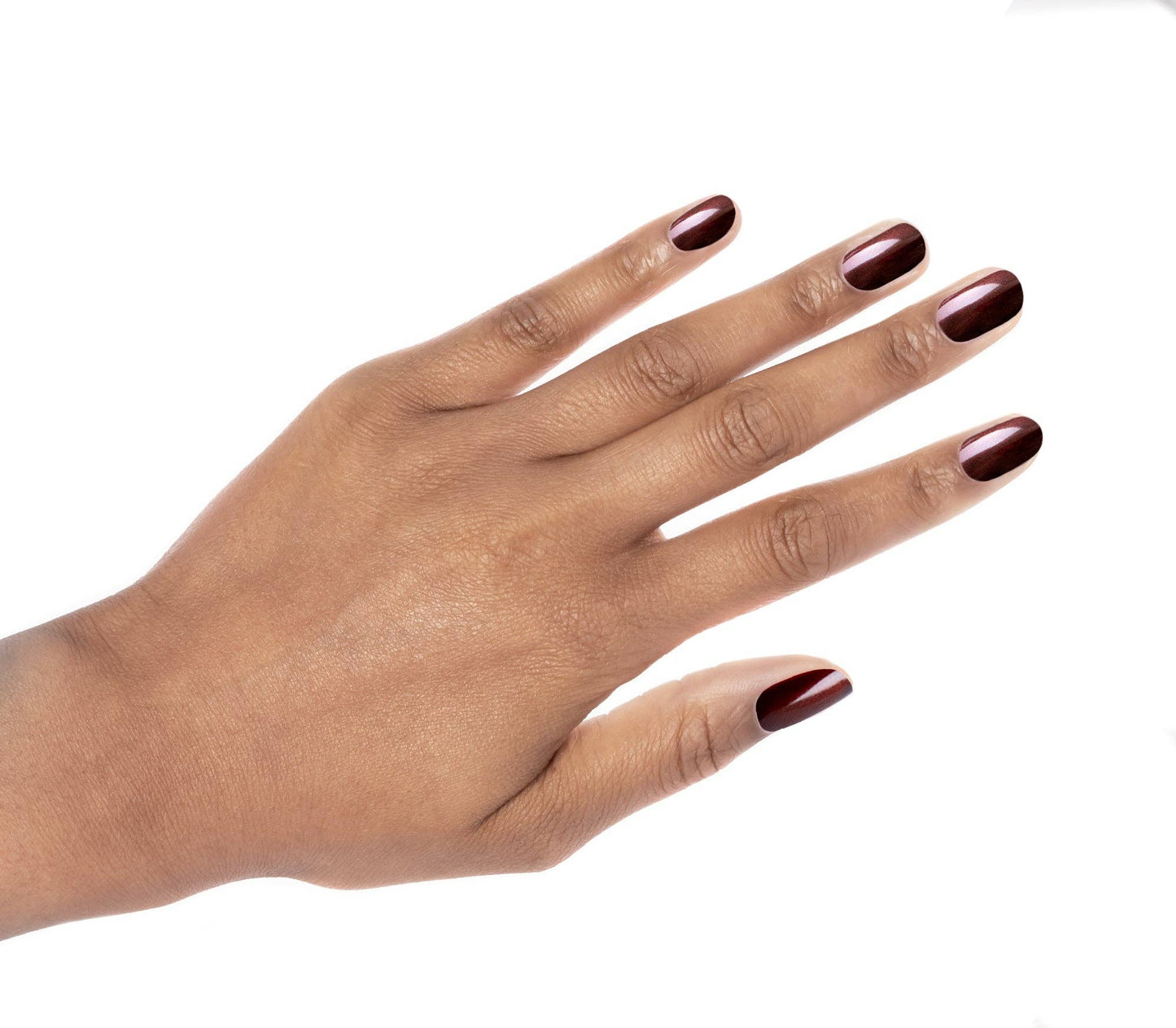 801 Warm Wishes, Dark Red Shimmer Nail Polish