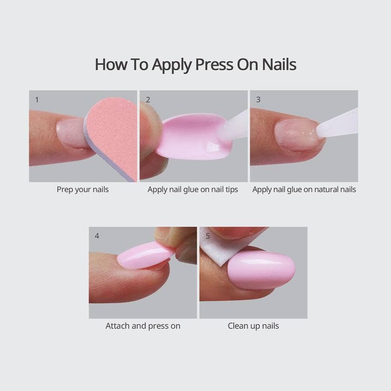 Prue Plue Press On Nails | Short Almond Spring Summer Nails