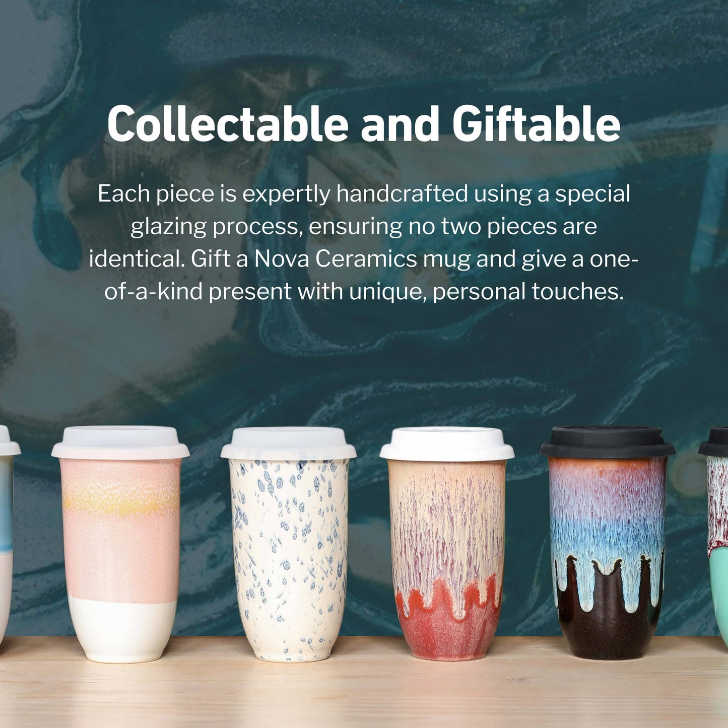 Jupiter Ceramic Travel Cup – 16oz with Lid & Sleeve