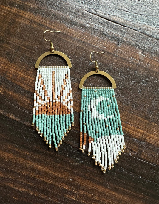 Sun and Moon Handmade Beaded Earrings – Alaskan Roots
