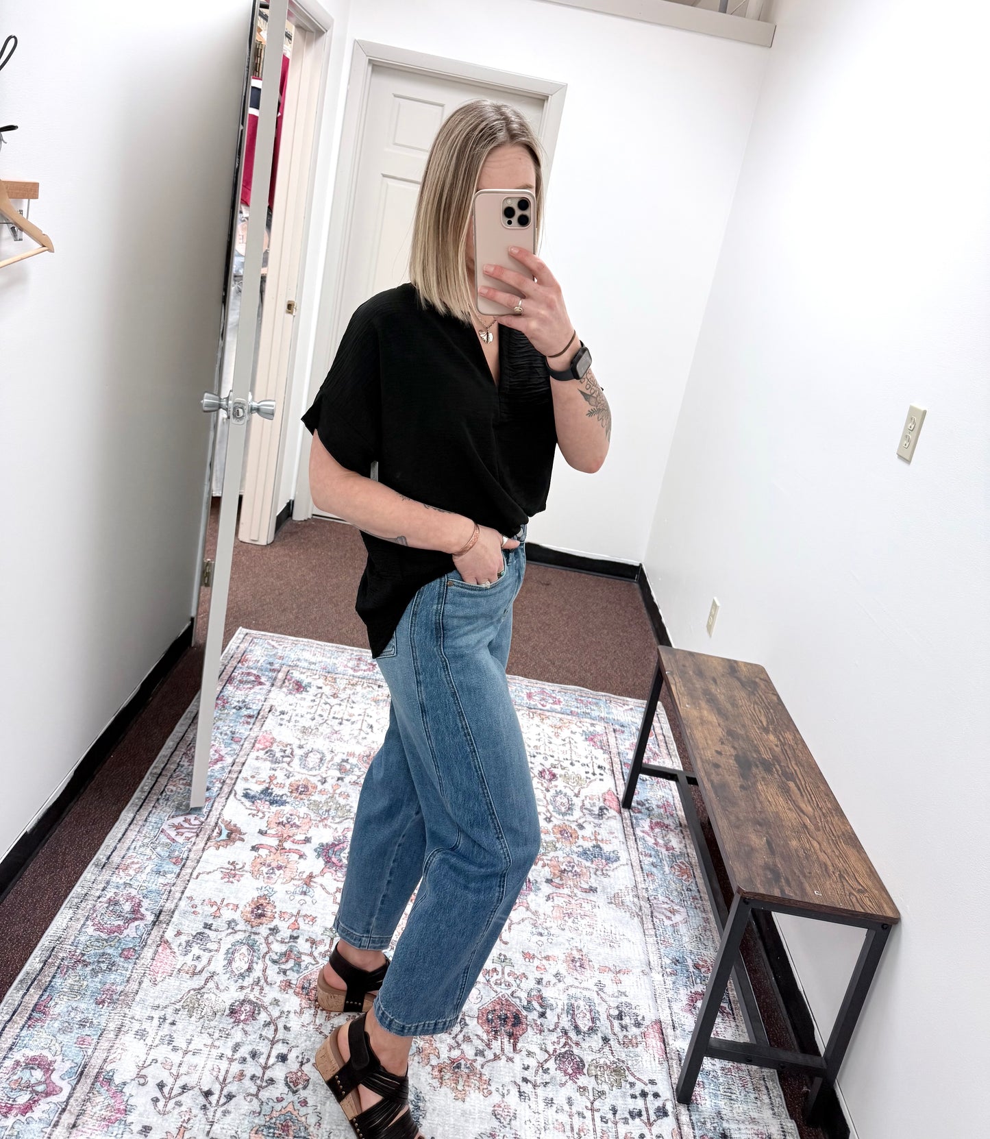 The Willow Split-Neck Top (Available in 4 Colors)