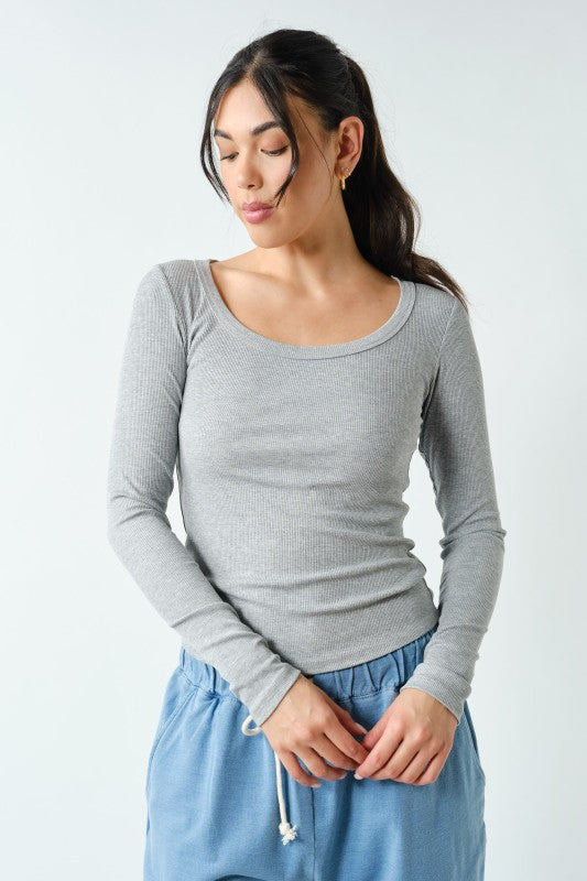 Cloud Nine Ribbed Top