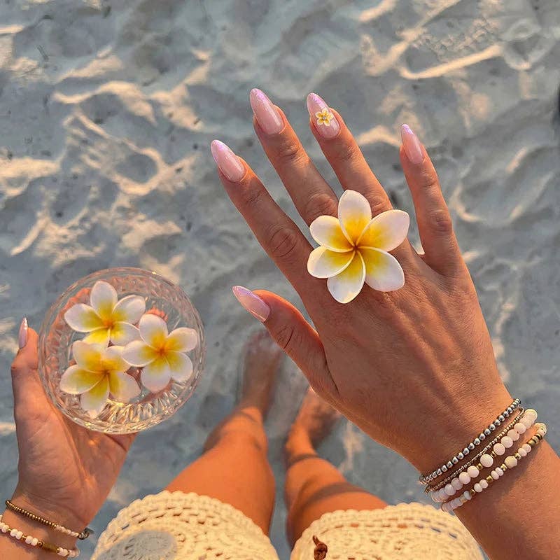 Summer Beach Blue Fake Nails-3D Starfish: Tide Play Pedi