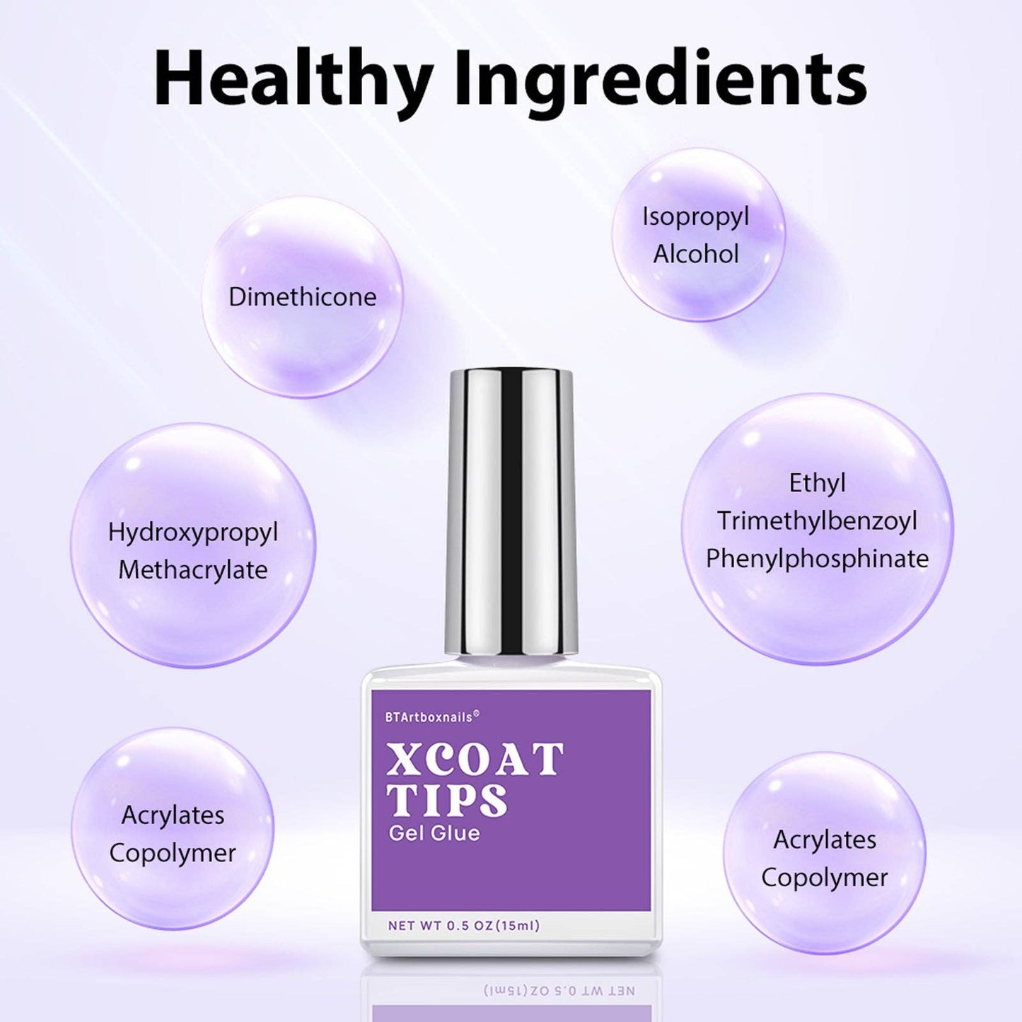 UV Gel Nails Glue 15ml - Glue Gel For Press On Nail Tips