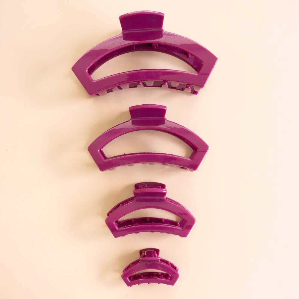 Open | Mulberry | Tiny | Claw Clip