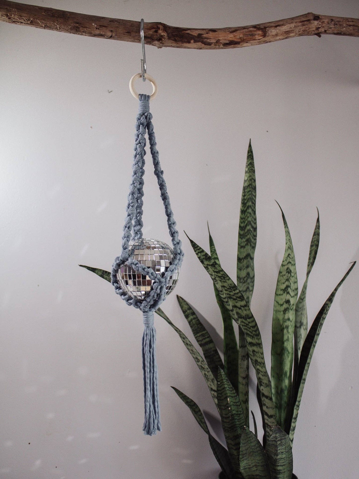 Disco Ball Macrame Hangers