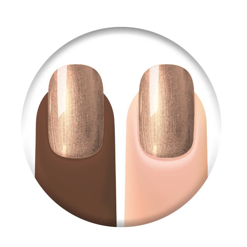 775 Vinyl Records, Light Brown, Gold Fleck, Nail Polish
