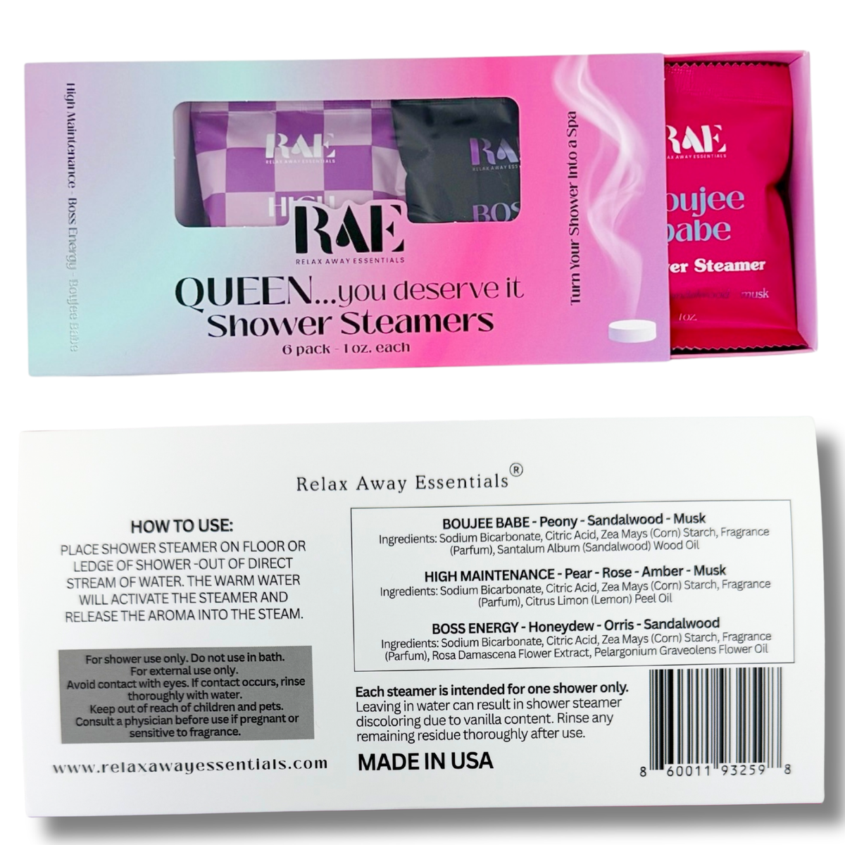 Queen - Shower Steamers 6 Pack