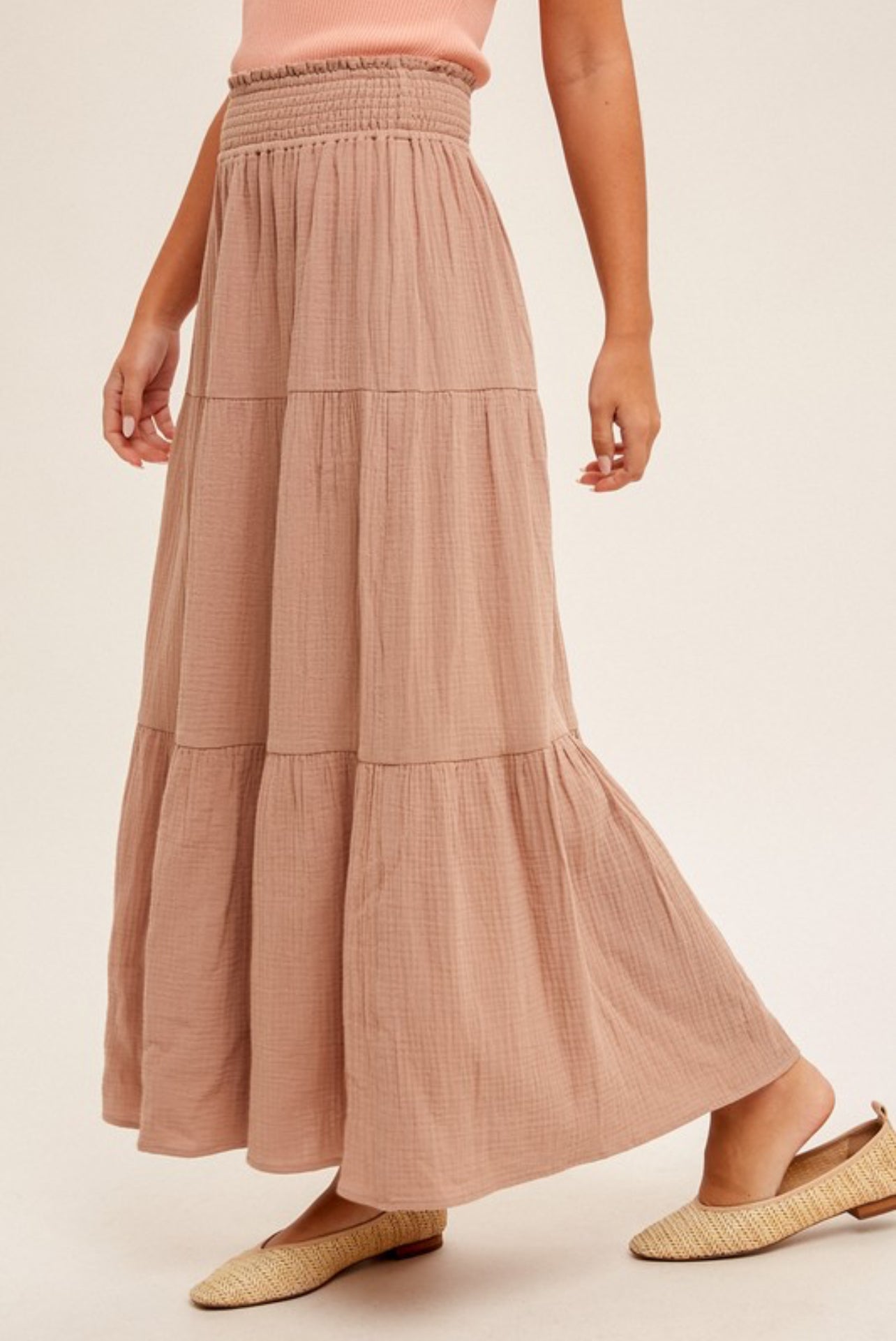 Taupe Maxi Skirt