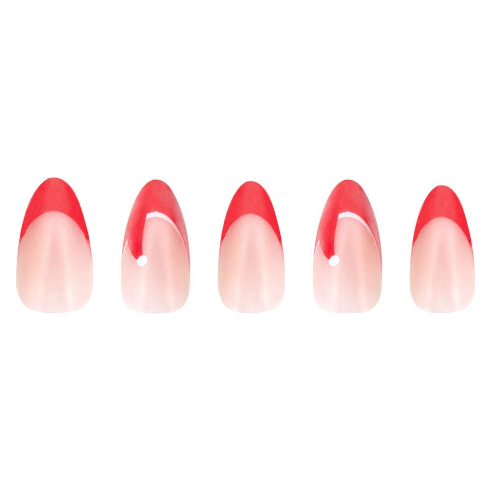 Mrs. Claus Press-On Nails | Short Almond | Christmas Holiday