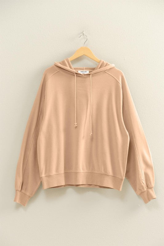 Cozy Neutral Mineral-Wash Hoodie