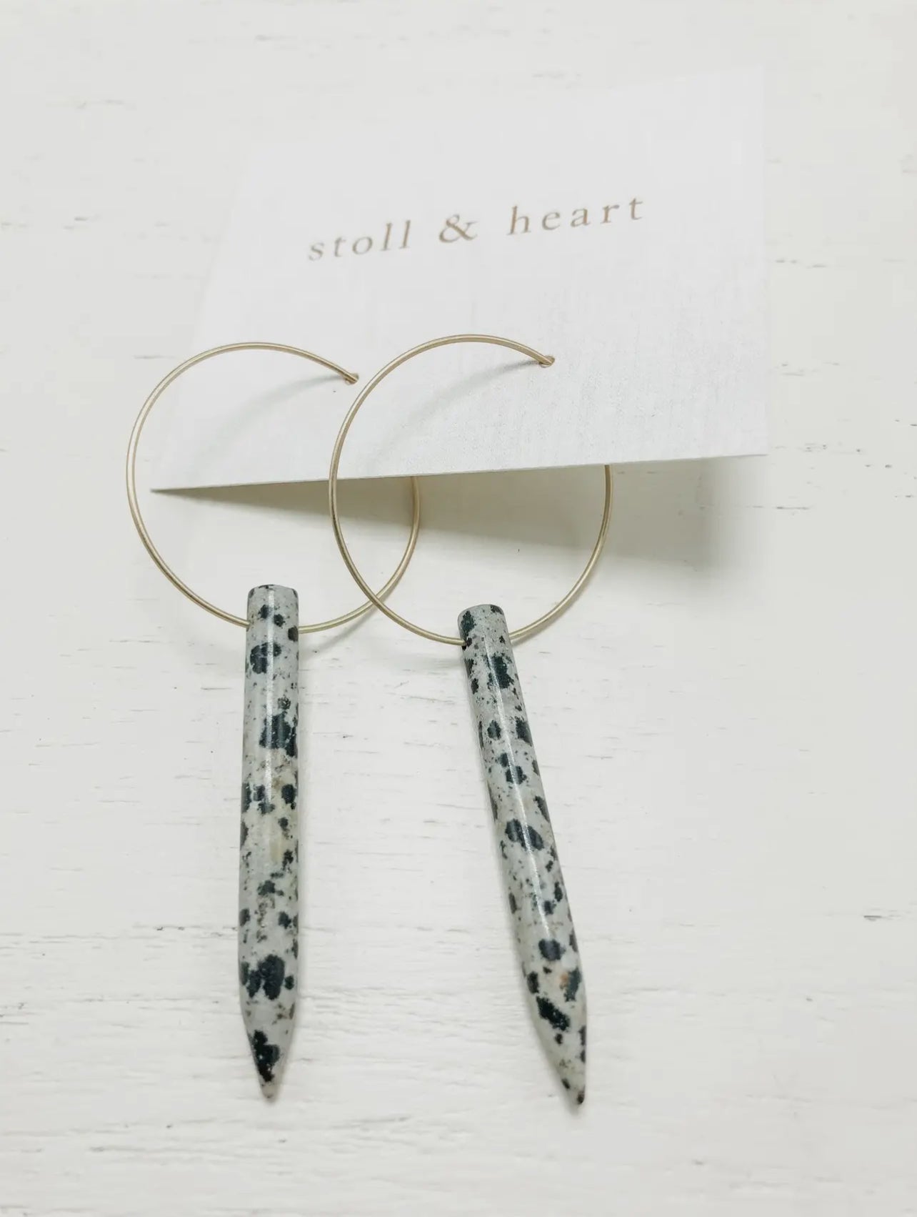 The Hartley-Dalmatian Jasper Earrings