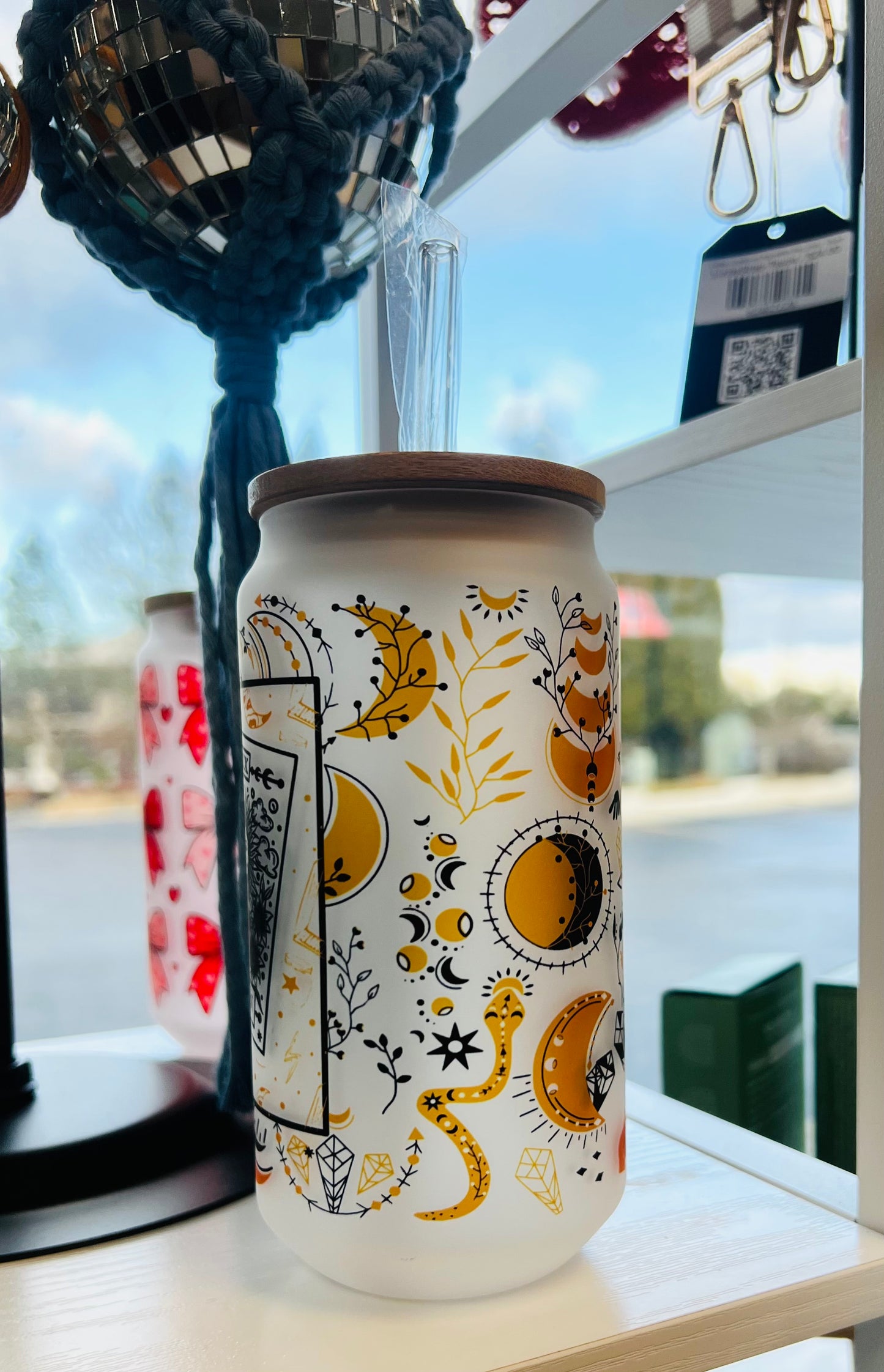 Sun & Moon Glass Tumbler