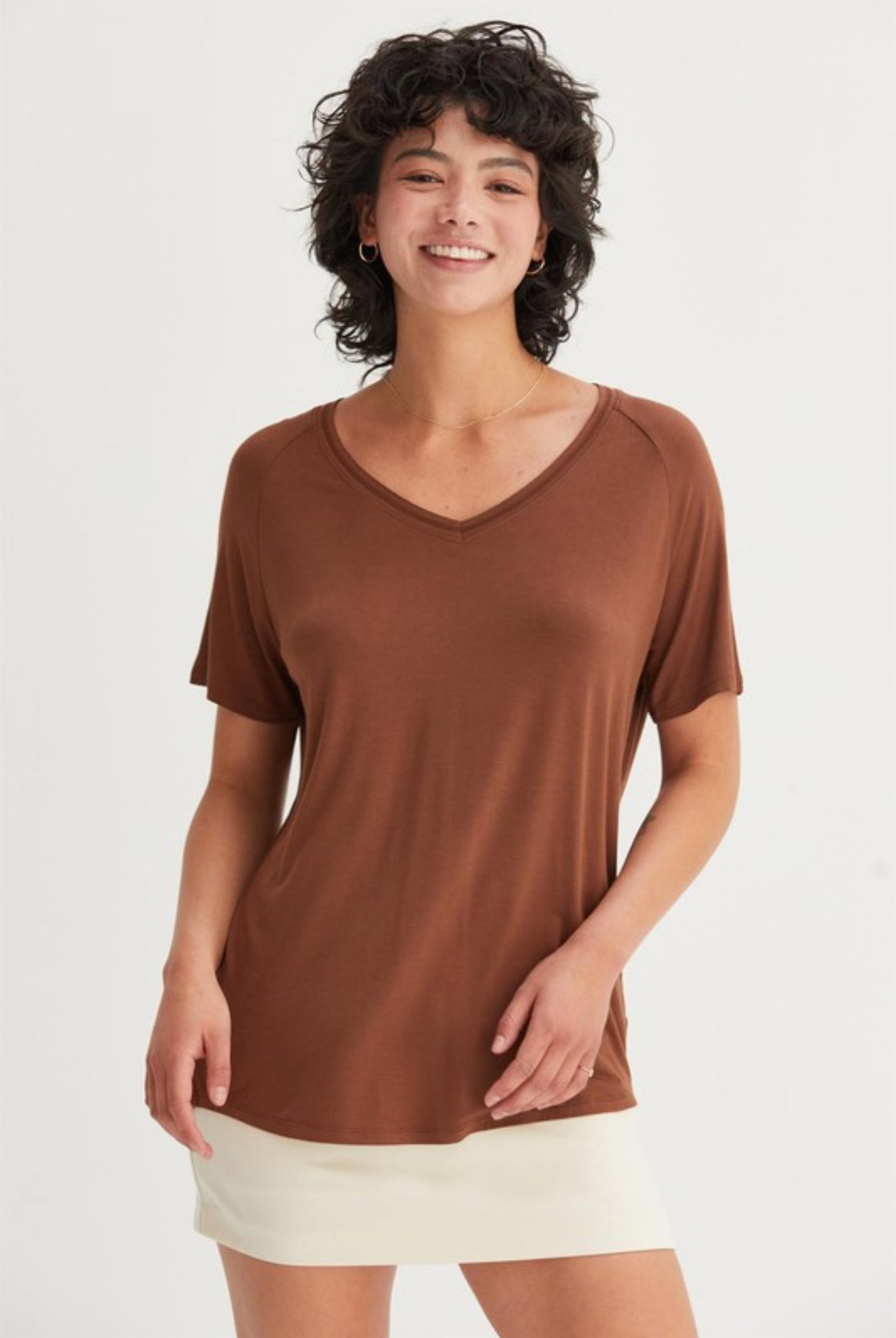 Loose Fit V-neck