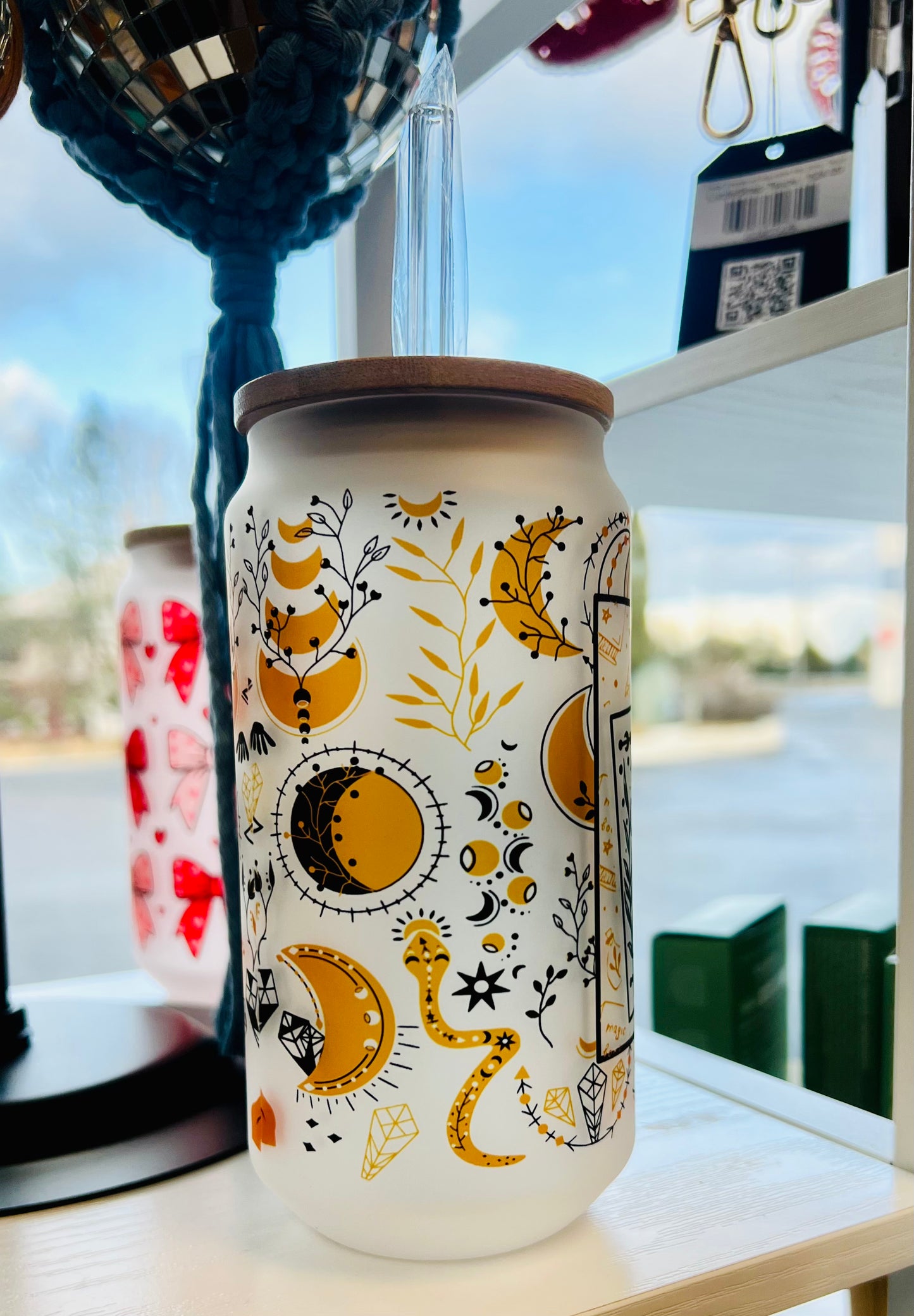 Sun & Moon Glass Tumbler