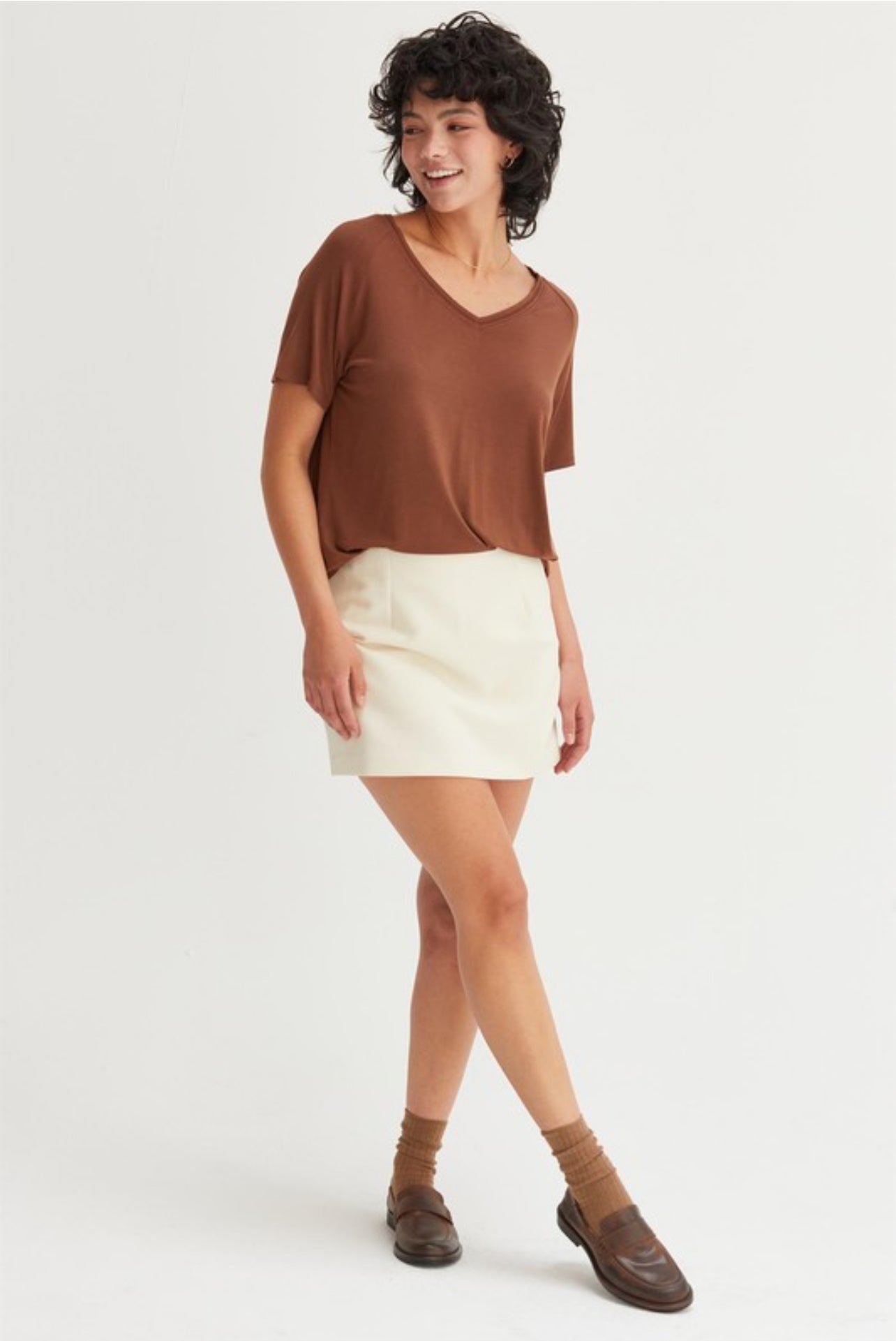 Loose Fit V-neck