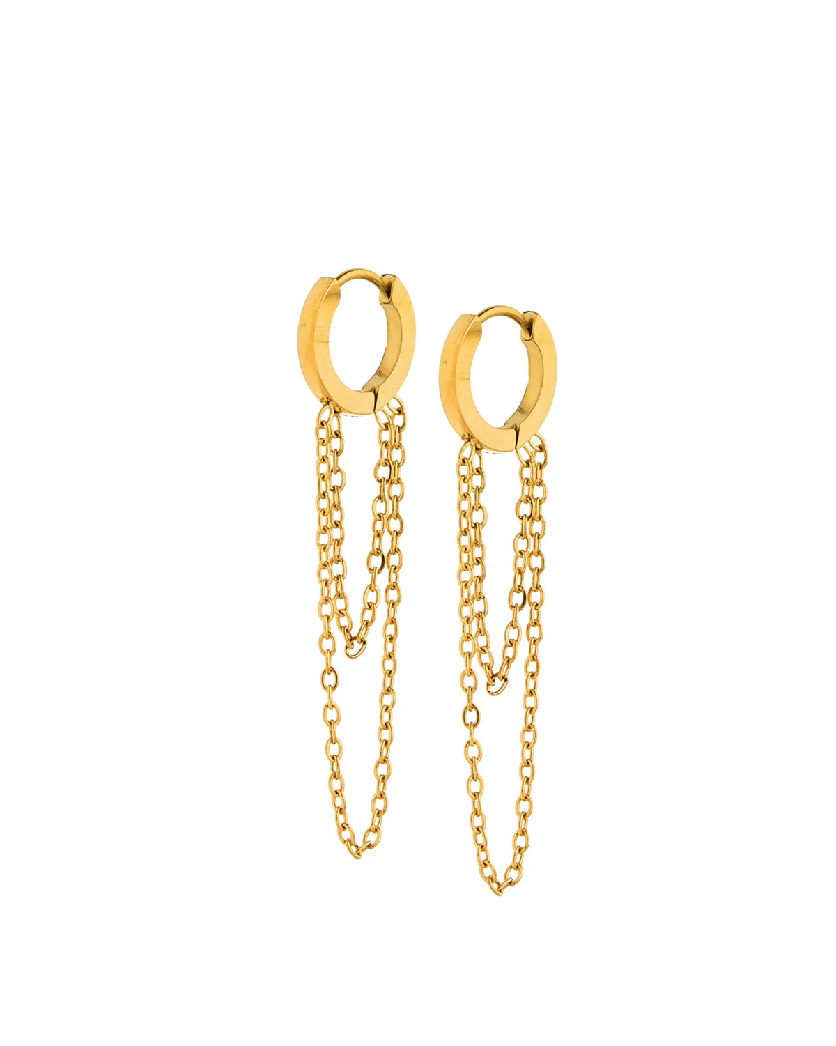 Gwen Gold Huggie Earrings