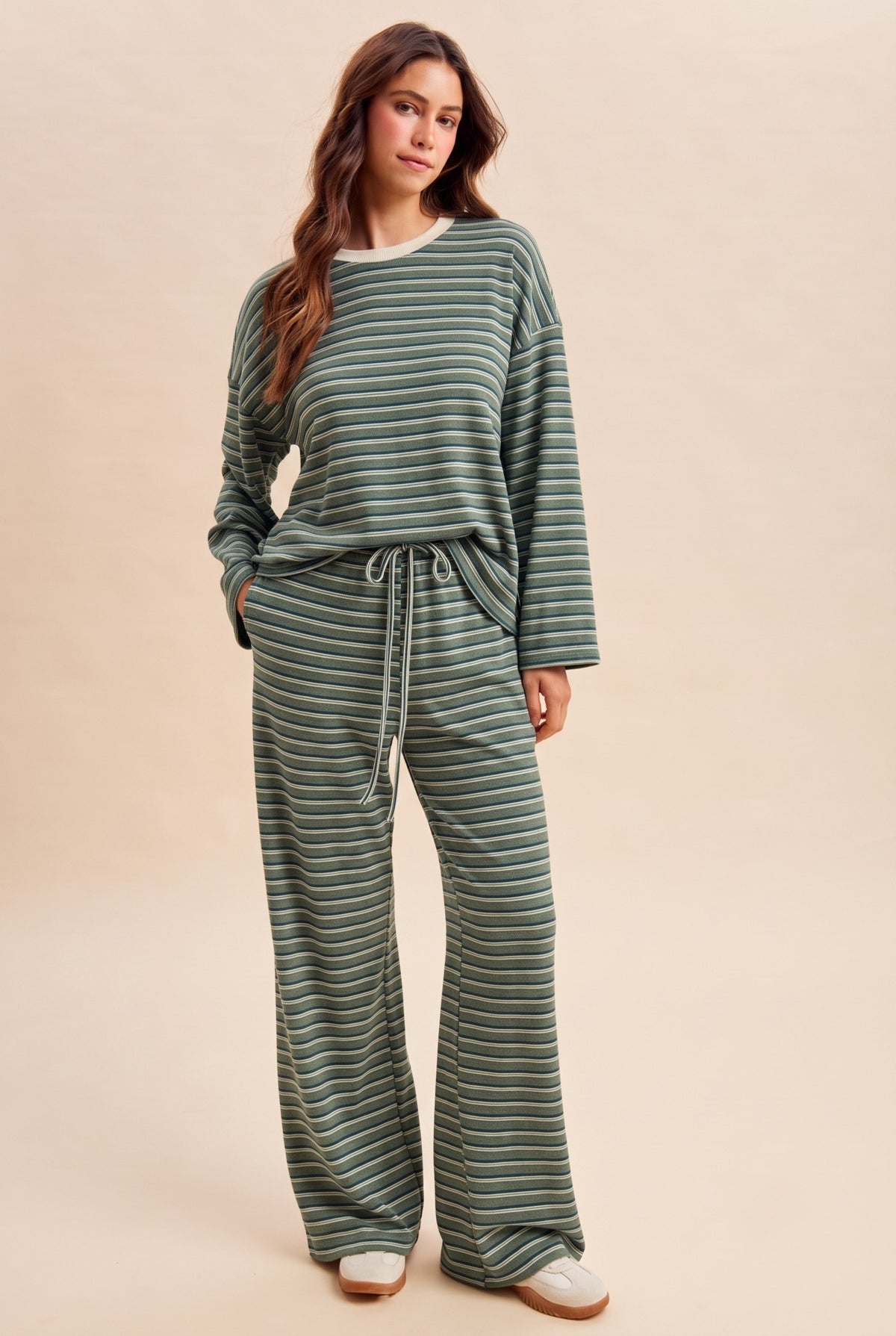 Cloud Nine Olive Stripe Set
