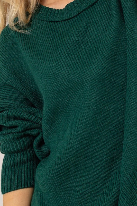 Dark Green Oversized Sweater