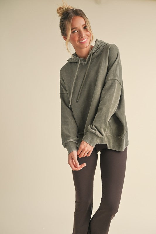 Sage Mineral Wash Pullover