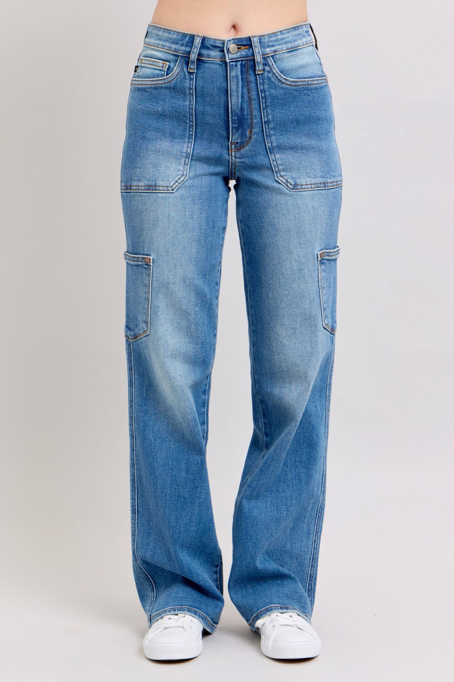 Judy Blue 90’s Straight Cargo Style Jeans