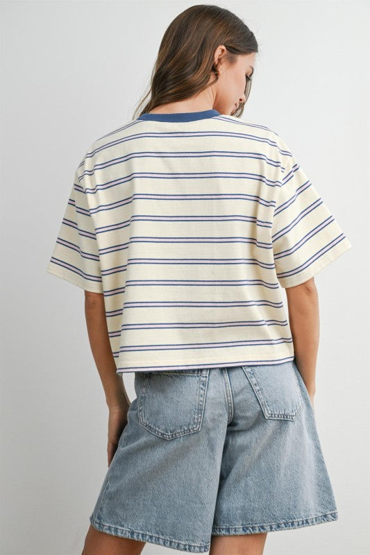 Coastal Cool Cropped Tee