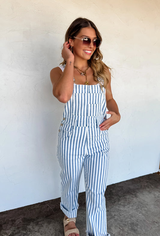 Stripped Overalls