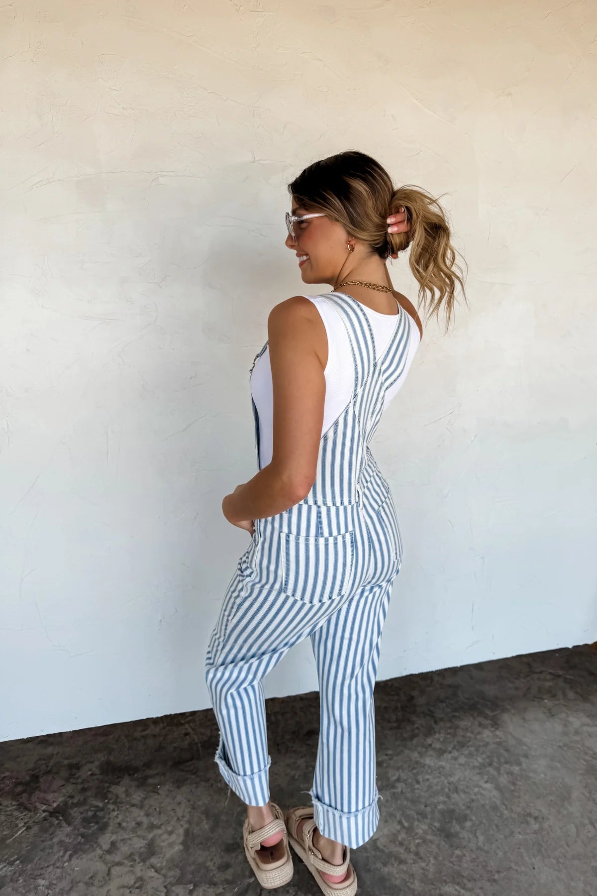 Stripped Overalls