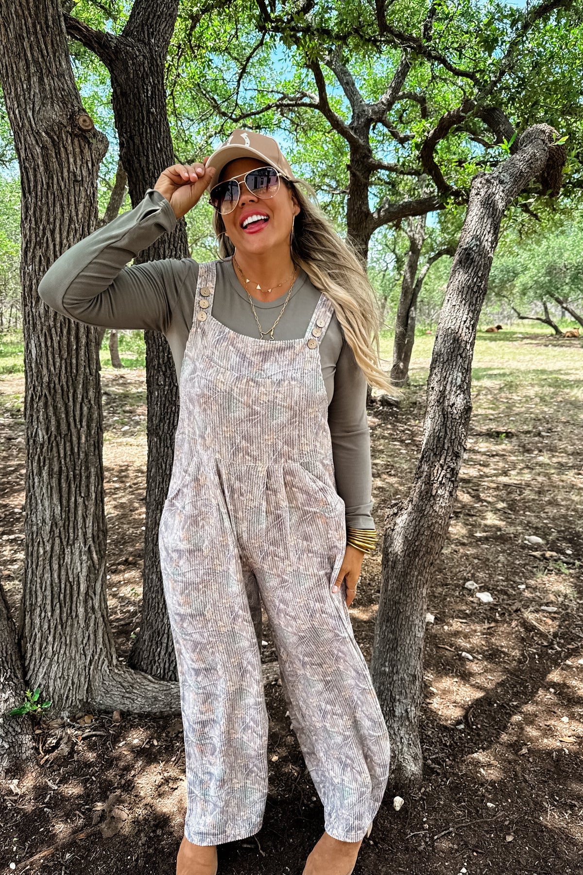 Camo Ribbed Jumpsuit