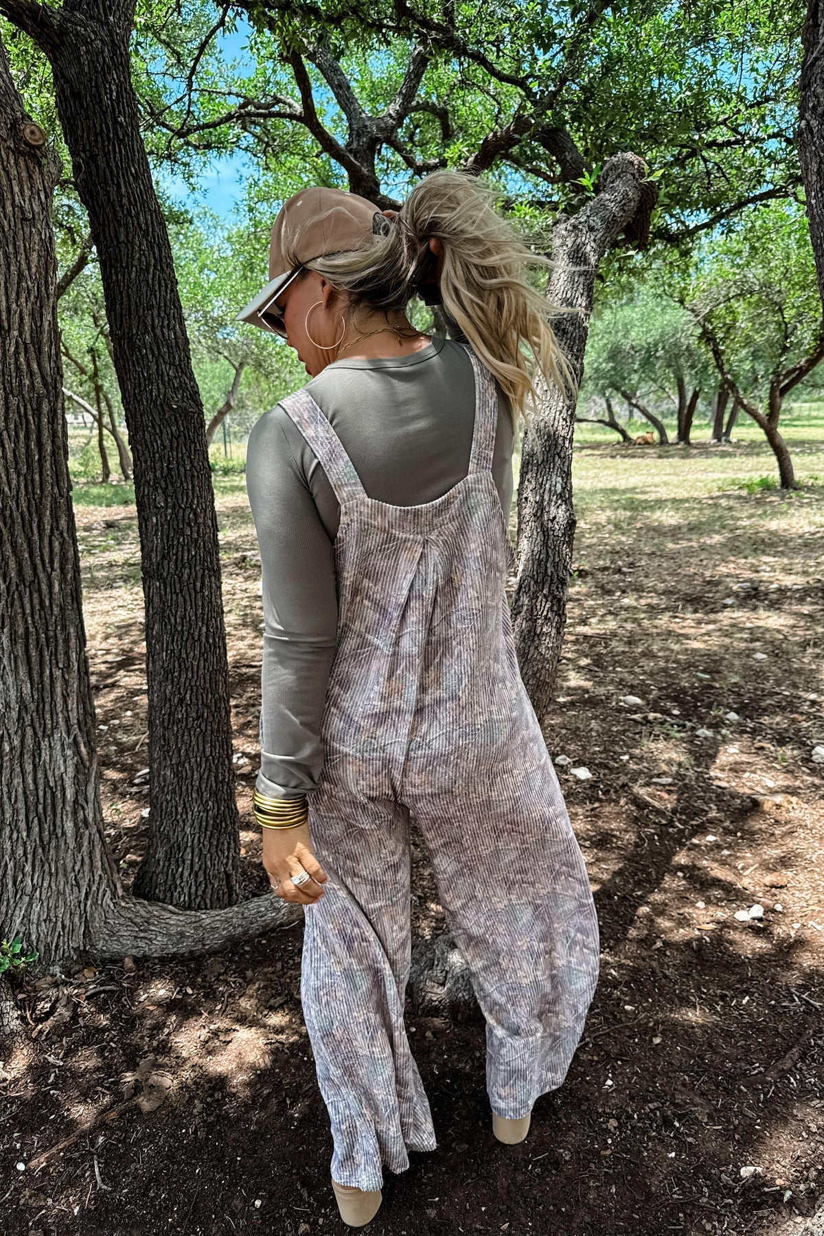 Camo Ribbed Jumpsuit