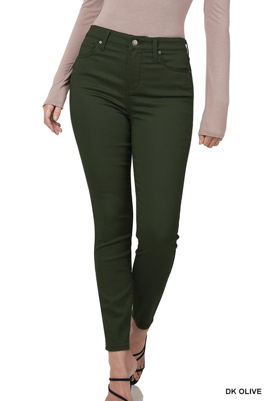 Dark Olive Skinny Jeans