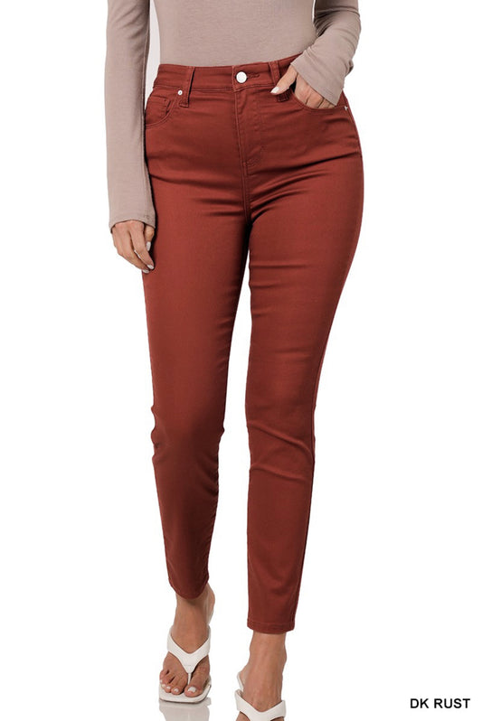 Dark Rust Skinny Jeans