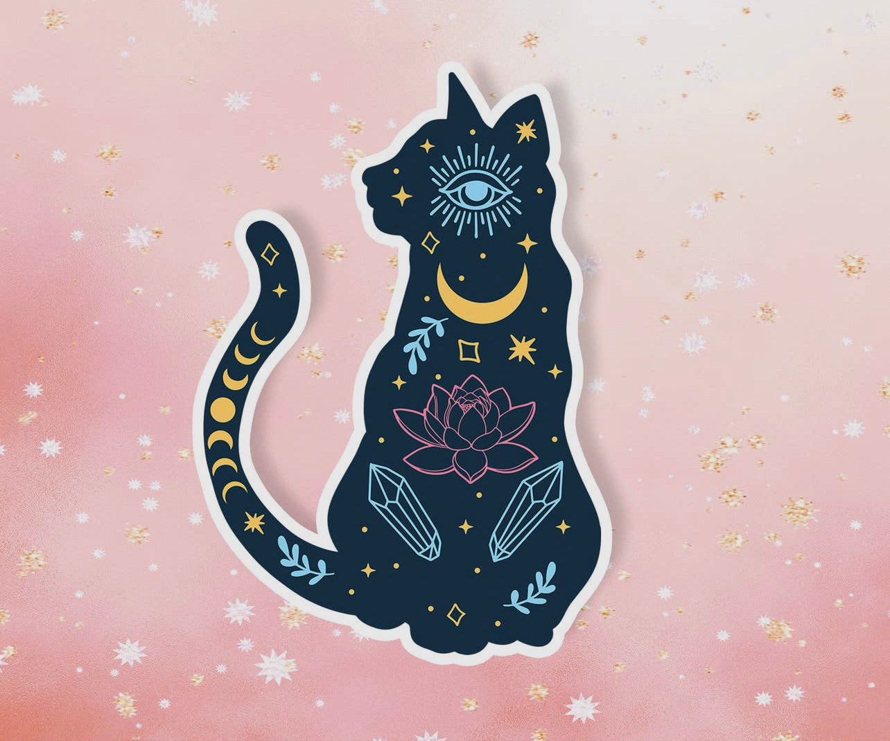 Celestial Cat Sticker