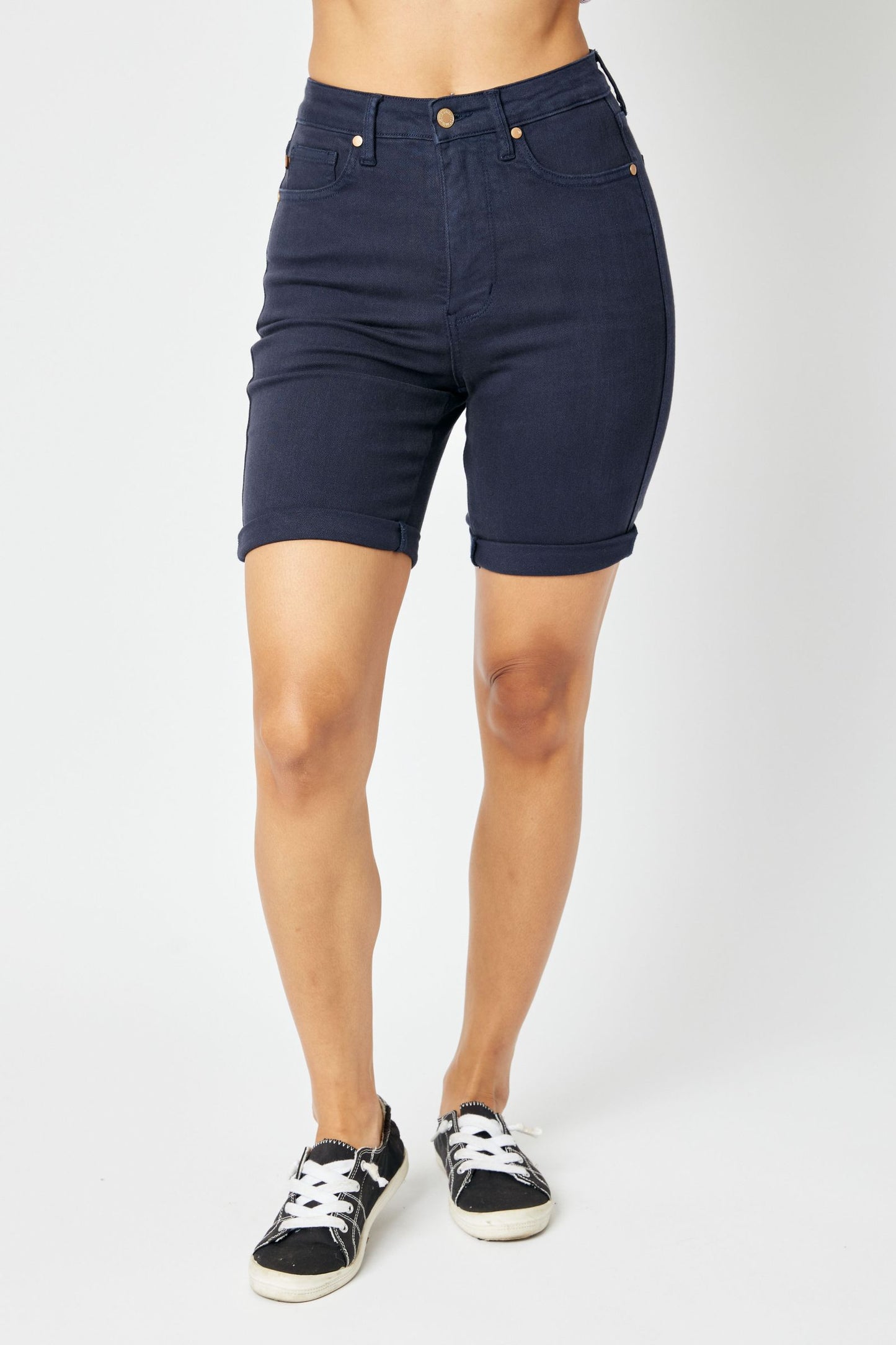 Judy Blue Navy Bermuda Shorts