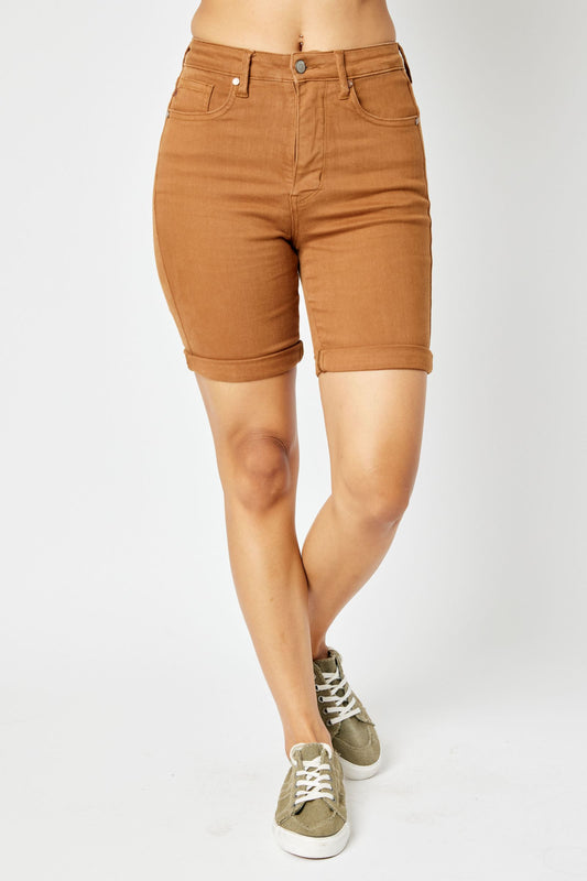 Judy Blue Camel Bermuda Shorts