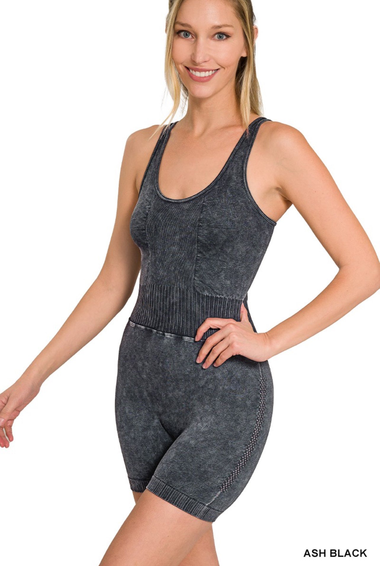 Ash Black Sports Romper