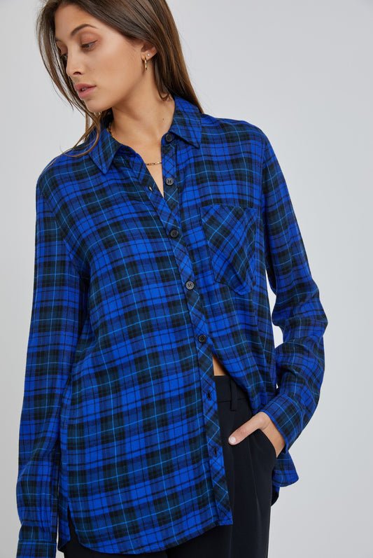 Cobalt Classic Flannel