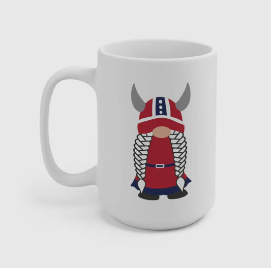 Norwegian Viking Girl Gnome Mug