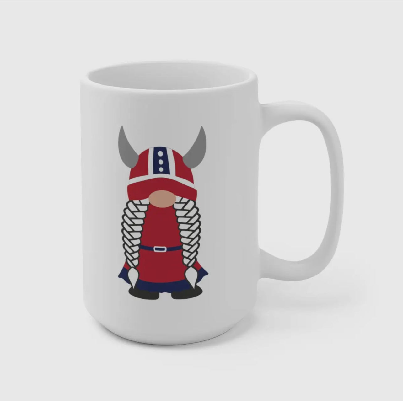 Norwegian Viking Girl Gnome Mug