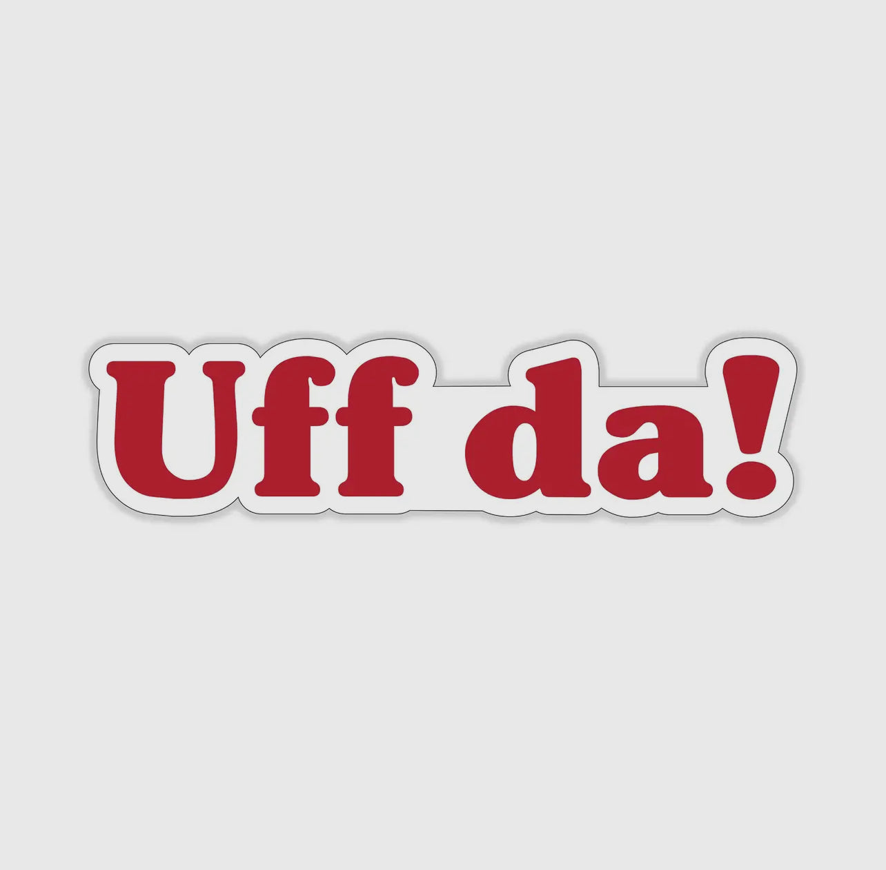 Uff Da Sticker